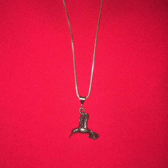 Jewelry - Sterling Silver Hummingbird Necklace